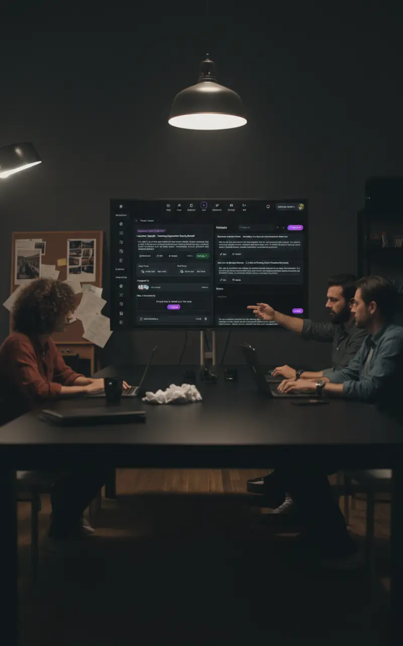 VisualTake dashboard for AI film production workflow